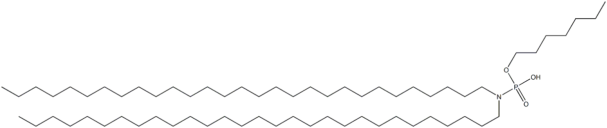 N,N-Dinonacosylamidophosphoric acid hydrogen heptyl ester 구조식 이미지