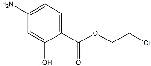 4-Aminosalicylic acid 2-chloroethyl ester Structure