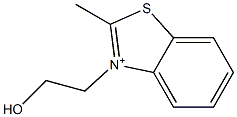 2-Methyl-3-(2-hydroxyethyl)benzothiazolium Structure