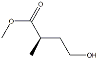 (R)-4-Hydroxy-2-methylbutyric acid methyl ester 구조식 이미지