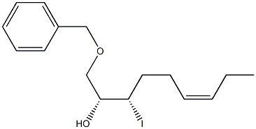 (2R,3S,6Z)-1-(Benzyloxy)-3-iodo-6-nonen-2-ol 구조식 이미지