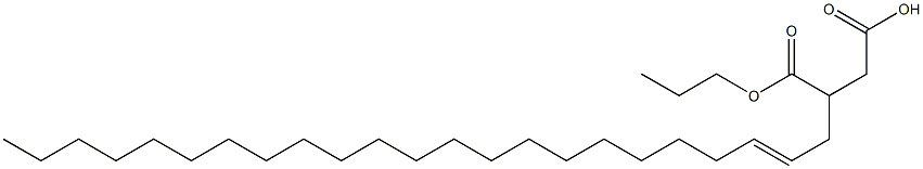 3-(2-Tricosenyl)succinic acid 1-hydrogen 4-propyl ester Structure