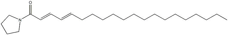 1-Oxo-1-pyrrolizinoicosa-2,4-diene 구조식 이미지