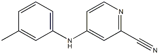 4-(3-Methylphenylamino)pyridine-2-carbonitrile 구조식 이미지