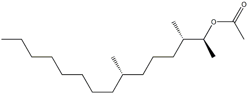 (2S,3S,7S)-2-Acetoxy-3,7-dimethylpentadecane 구조식 이미지