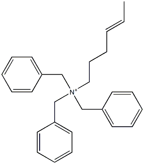 (4-Hexenyl)tribenzylaminium Structure