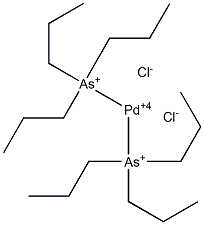 Bis(tripropylarsonio)palladium(IV) dichloride Structure