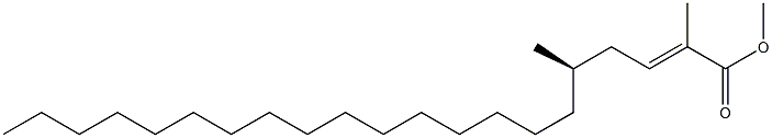 [R,E,(-)]-2,5-Dimethyl-2-henicosenoic acid methyl ester 구조식 이미지