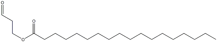 Stearic acid 3-oxopropyl ester 구조식 이미지