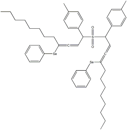 (4-Methylphenyl)(4-phenylseleno-2,3-dodecadien-1-yl) sulfone Structure