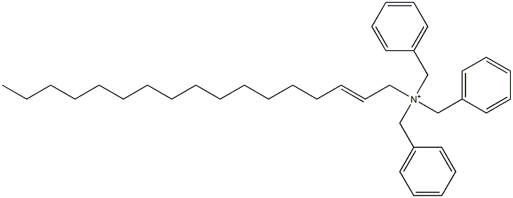 (2-Heptadecenyl)tribenzylaminium 구조식 이미지