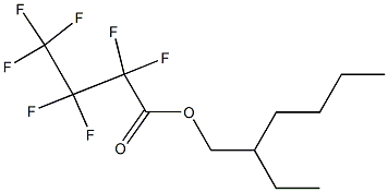 2,2,3,3,4,4,4-Heptafluorobutanoic acid (2-ethylhexyl) ester 구조식 이미지