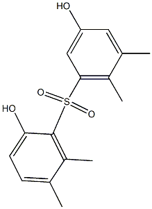 2,3'-Dihydroxy-5,5',6,6'-tetramethyl[sulfonylbisbenzene] Structure