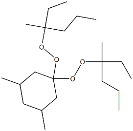 3,5-Dimethyl-1,1-bis(1-ethyl-1-methylbutylperoxy)cyclohexane 구조식 이미지