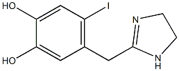 2-(6-Iodo-3,4-dihydroxybenzyl)-2-imidazoline 구조식 이미지