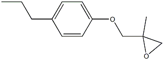 4-Propylphenyl 2-methylglycidyl ether 구조식 이미지