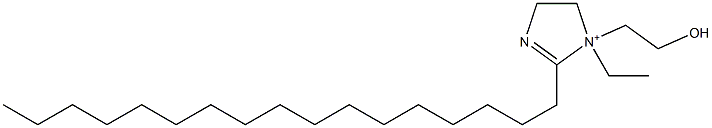 1-Ethyl-2-heptadecyl-4,5-dihydro-1-(2-hydroxyethyl)-1H-imidazol-1-ium Structure