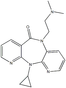 5,11-Dihydro-11-cyclopropyl-5-(2-dimethylaminoethyl)-6H-dipyrido[3,2-b:2',3'-e][1,4]diazepin-6-one Structure