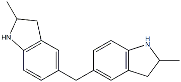 5,5'-Methylenebis(2-methylindoline) Structure