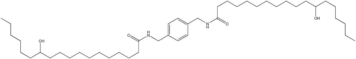 N,N'-(1,4-Phenylenebismethylene)bis(12-hydroxystearamide) 구조식 이미지