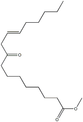 9-Oxo-11-heptadecenoic acid methyl ester 구조식 이미지