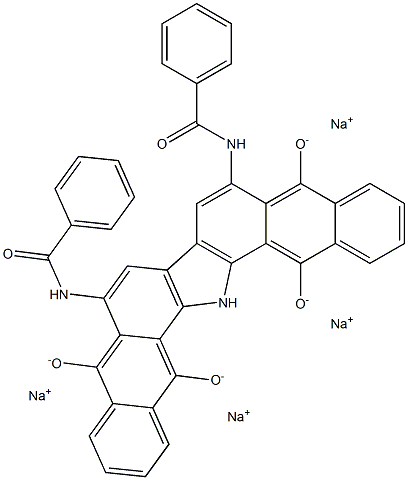 Tetrasodium 6,9-bis(benzoylamino)-16H-dinaphtho[2,3-a:2',3'-i]carbazole-5,10,15,17-tetraolate 구조식 이미지