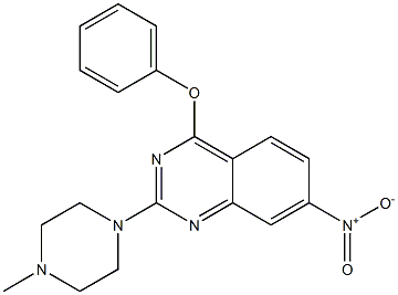 2-[4-Methyl-1-piperazinyl]-4-(phenoxy)-7-nitroquinazoline Structure