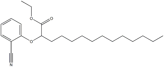 2-(2-Cyanophenoxy)tetradecanoic acid ethyl ester Structure