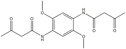 1,4-Bis(3-oxobutyrylamino)-2,5-dimethoxybenzene Structure