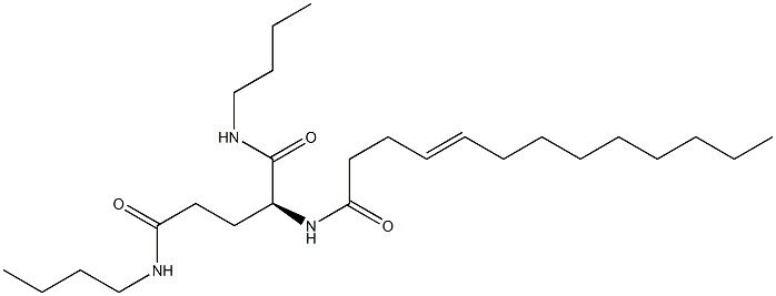 N2-(4-Tridecenoyl)-N1,N5-dibutylglutaminamide 구조식 이미지