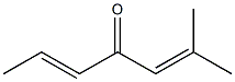 (5E)-2-Methyl-2,5-heptadiene-4-one 구조식 이미지