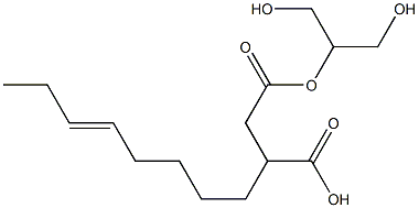 3-(5-Octenyl)succinic acid hydrogen 1-[2-hydroxy-1-(hydroxymethyl)ethyl] ester 구조식 이미지