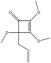 2,3,4-Trimethoxy-4-(2-propenyl)-2-cyclobuten-1-one Structure