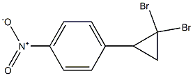 1-(4-Nitrophenyl)-2,2-dibromocyclopropane 구조식 이미지