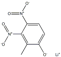 Dinitro-o-cresol lithium salt Structure