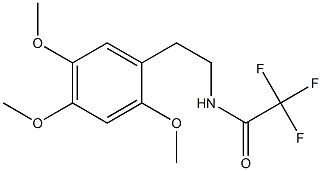 N-[2-(2,4,5-Trimethoxyphenyl)ethyl]-2,2,2-trifluoroacetamide Structure