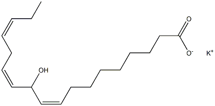 11-Hydroxylinoleic acid potassium salt 구조식 이미지