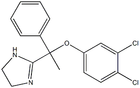 2-[1-(3,4-Dichlorophenoxy)-1-(phenyl)ethyl]-2-imidazoline Structure