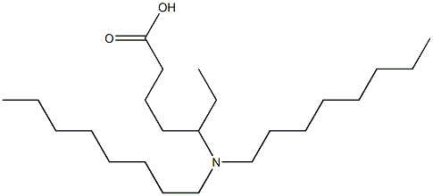 5-(Dioctylamino)heptanoic acid 구조식 이미지