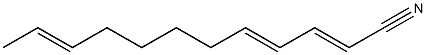 2,4,10-Dodecatrienenitrile Structure