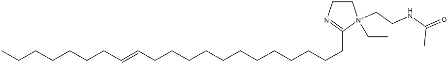 1-[2-(Acetylamino)ethyl]-1-ethyl-2-(13-henicosenyl)-2-imidazoline-1-ium 구조식 이미지