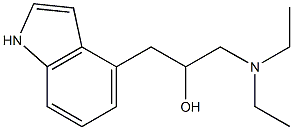 4-[2-Hydroxy-3-(diethylamino)propyl]-1H-indole Structure