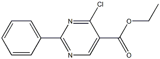 2-Phenyl-4-chloropyrimidine-5-carboxylic acid ethyl ester 구조식 이미지