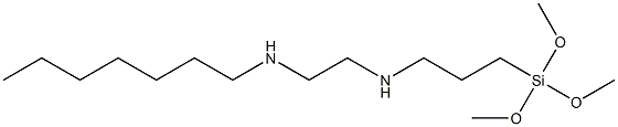 3-(Trimethoxysilyl)-N-[2-(heptylamino)ethyl]propan-1-amine Structure