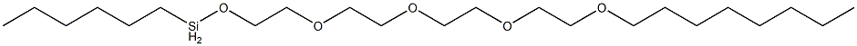 Hexyl[2-[2-[2-[2-(octyloxy)ethoxy]ethoxy]ethoxy]ethoxy]silane Structure