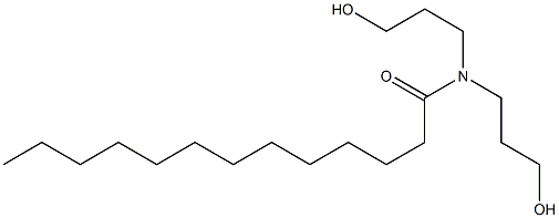 N,N-Bis(3-hydroxypropyl)tridecanamide Structure