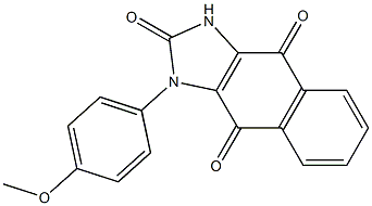 1-(4-Methoxyphenyl)-1H-naphth[2,3-d]imidazole-2,4,9(3H)-trione 구조식 이미지