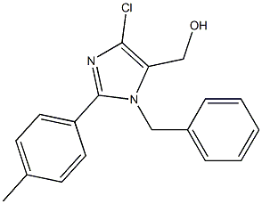 1-Benzyl-2-(4-methylphenyl)-4-chloro-5-hydroxymethyl-1H-imidazole Structure