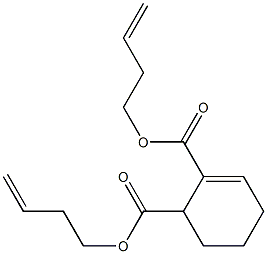 2-Cyclohexene-1,2-dicarboxylic acid bis(3-butenyl) ester 구조식 이미지