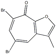 5,7-Dibromo-3-methyl-8H-cyclohepta[b]furan-8-one 구조식 이미지